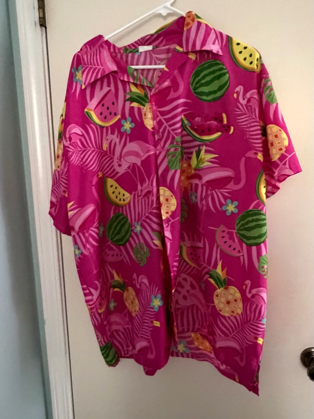 Pink Hawaiian shirt 2XL worn by Weird Al